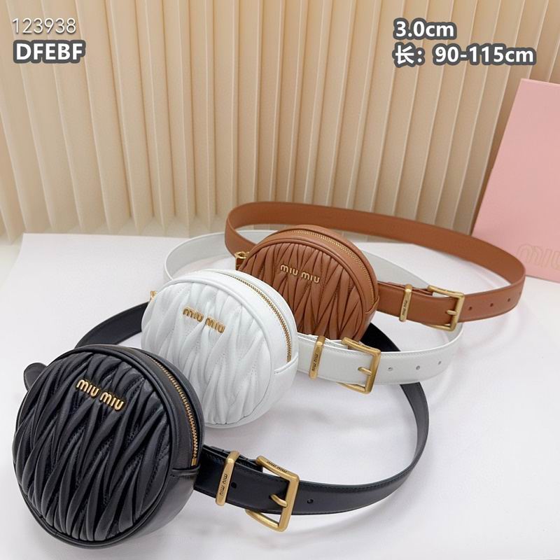 Miumiu belt 30mmX90-115cm 8L02